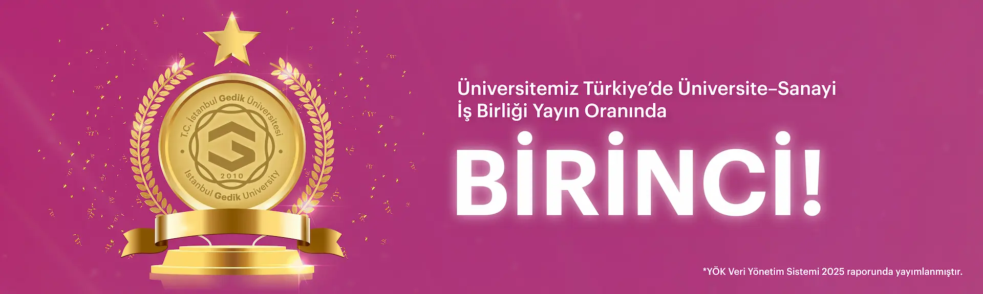 Birincilik Başarısı Banner
