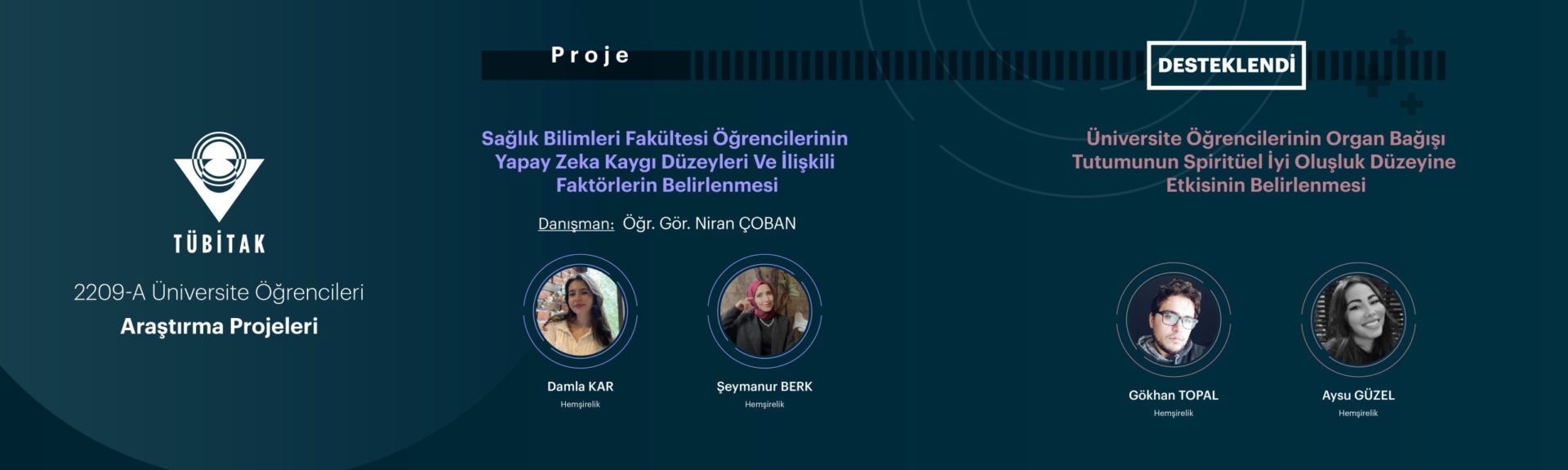 TÜBİTAK Proje Banner